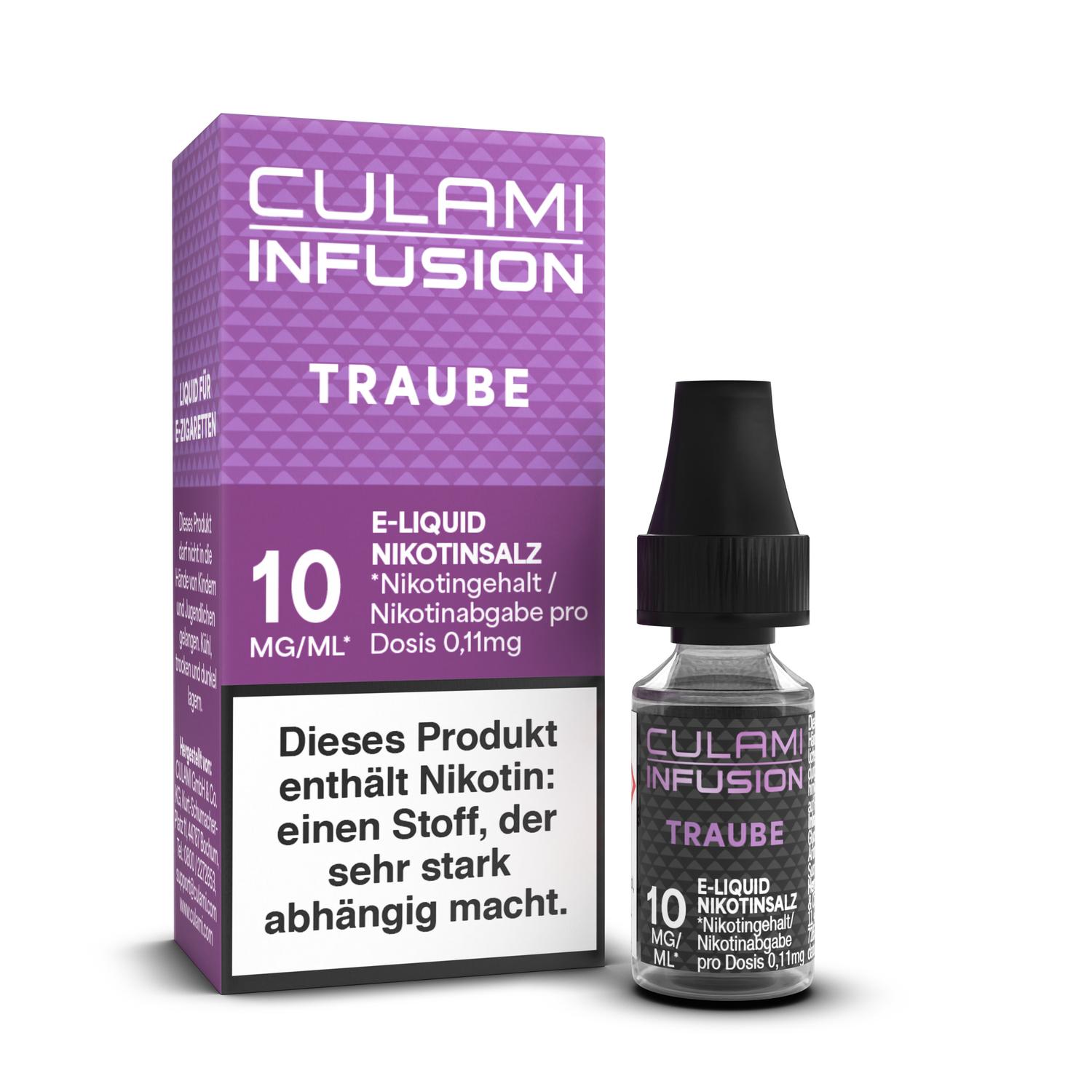 10ml Culami Infusion E-Liquid Traube 10mg Nikotinsalz 10ml Culami Infusion E-Liquid Traube 10mg Nikotinsalz