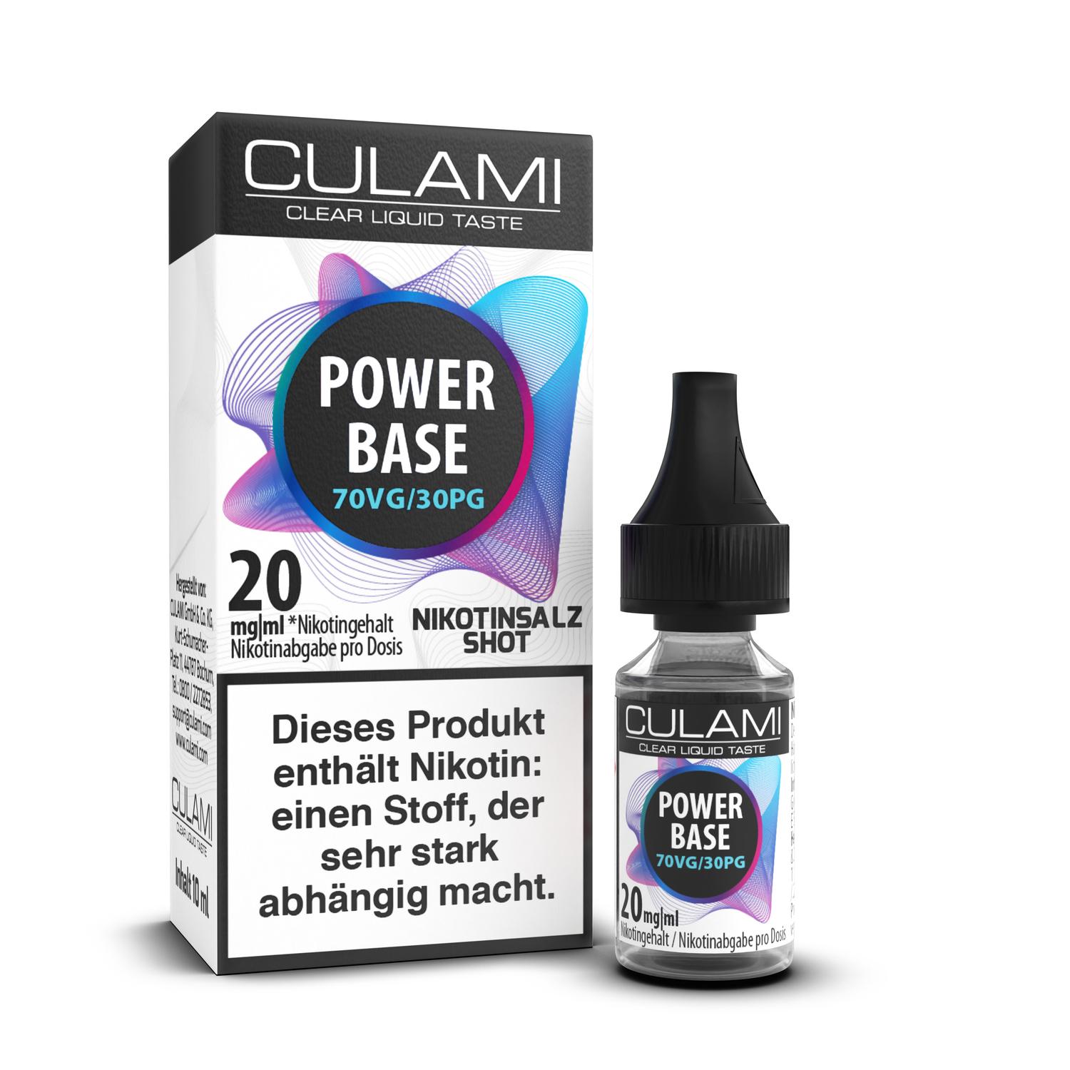 10ml Culami Nikotinsalzshot 20mg - 30PG/70VG 10ml Culami Nikotinsalzshot 20mg - 30PG/70VG