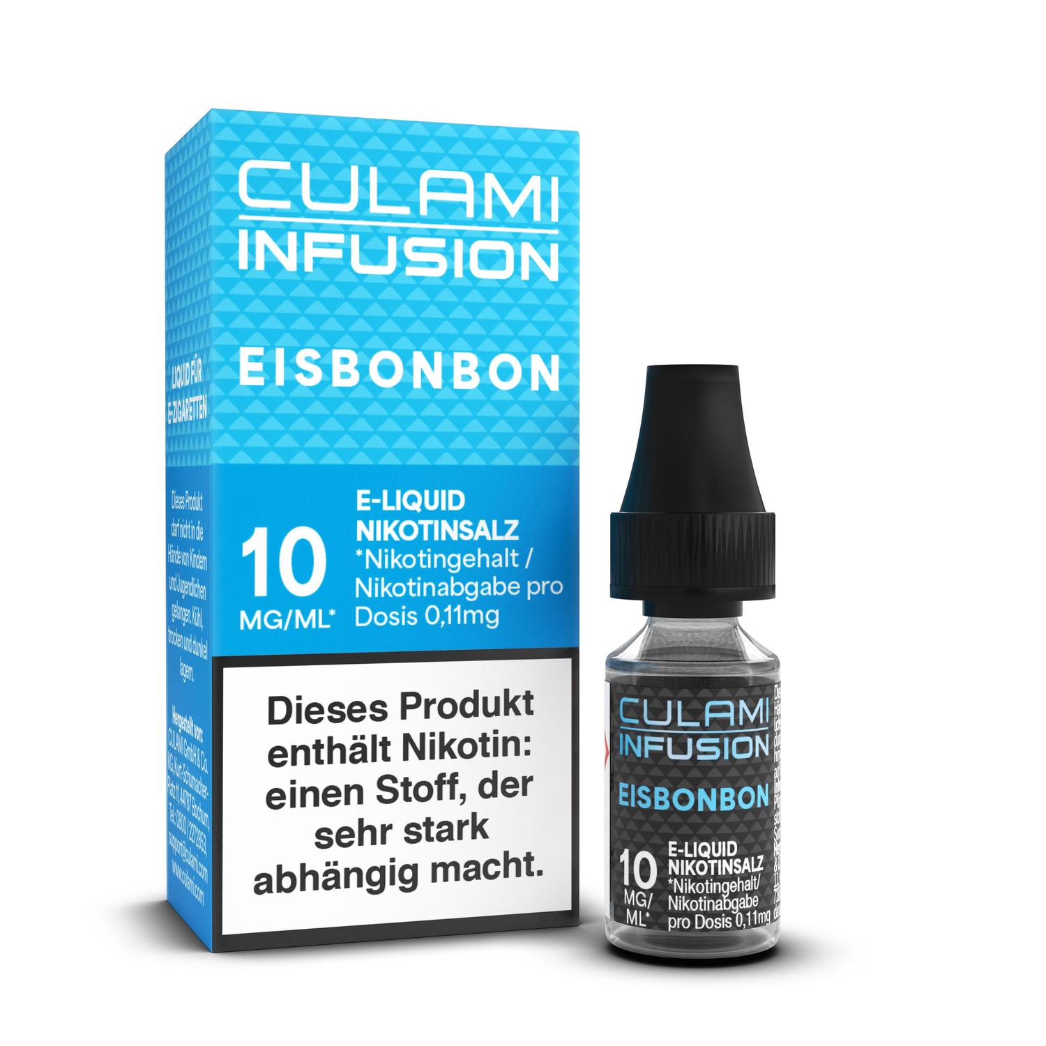10ml Culami Infusion E-Liquid Eisbonbon 10mg Nikotinsalz 10ml Culami Infusion E-Liquid Eisbonbon 10mg Nikotinsalz