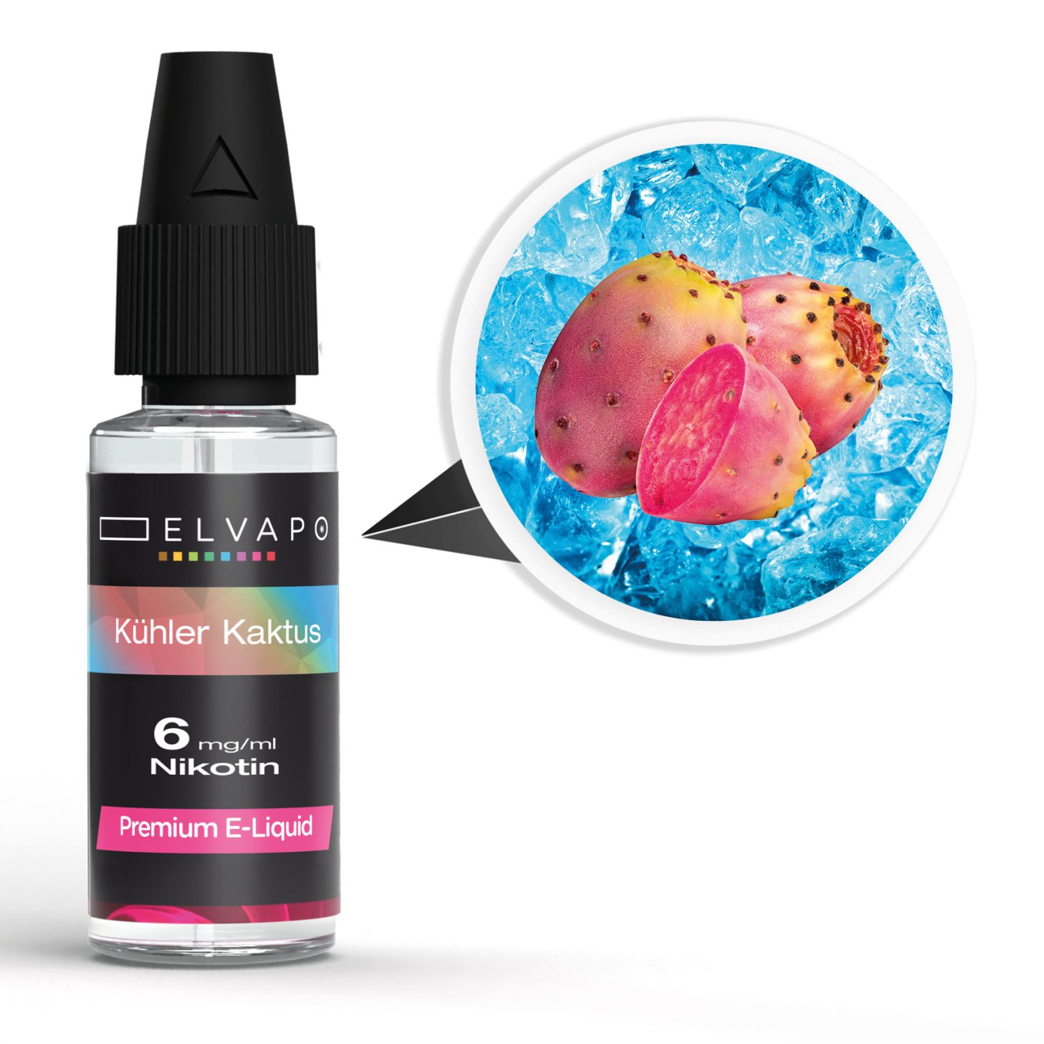 Elvapo_Liquid_Kuehler_Kaktus_6mg_1500 Elvapo Premium E-Liquid - Kühler Kaktus 6mg