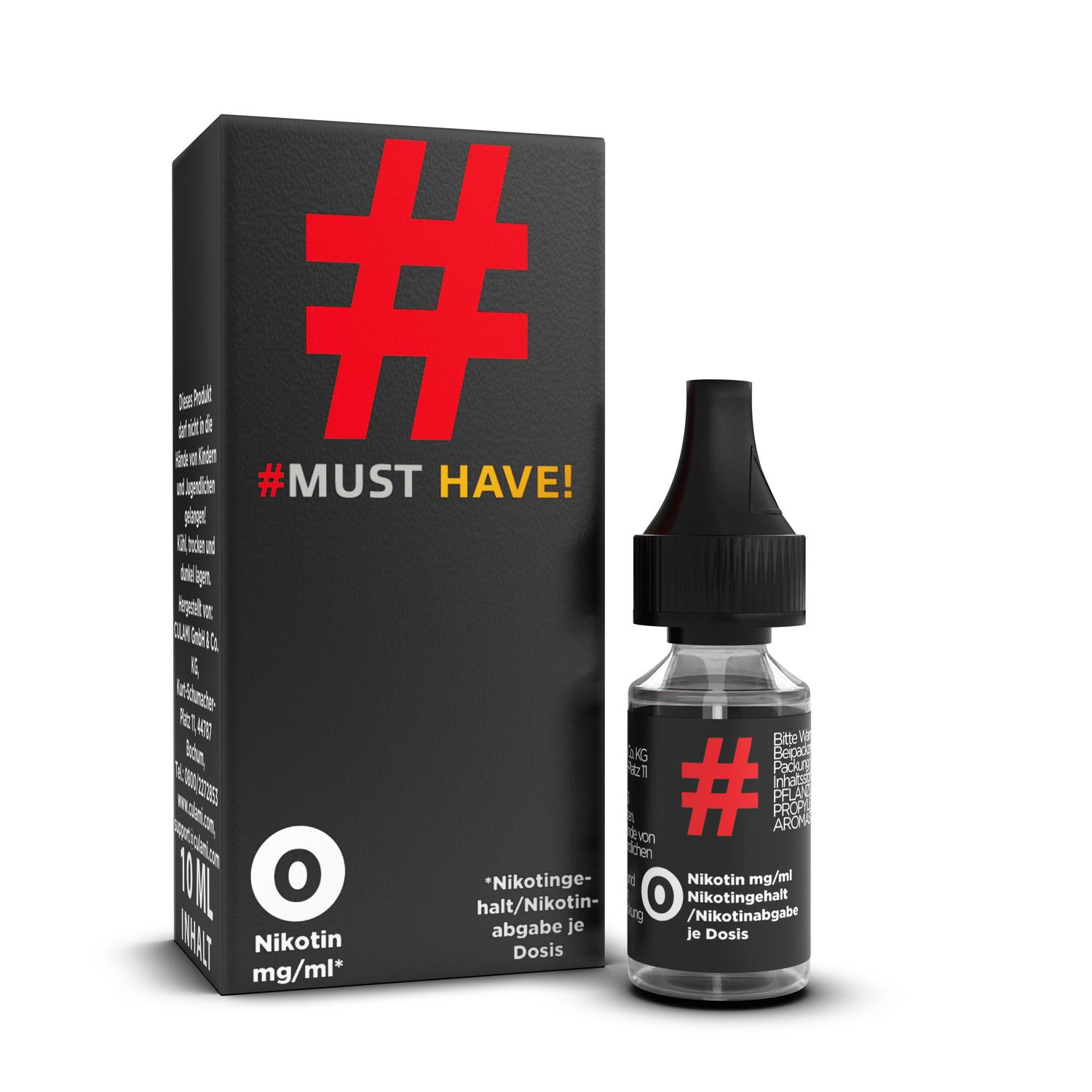 10ml Must Have E-Liquid - # -  0mg 10ml Must Have E-Liquid - # -  0mg
