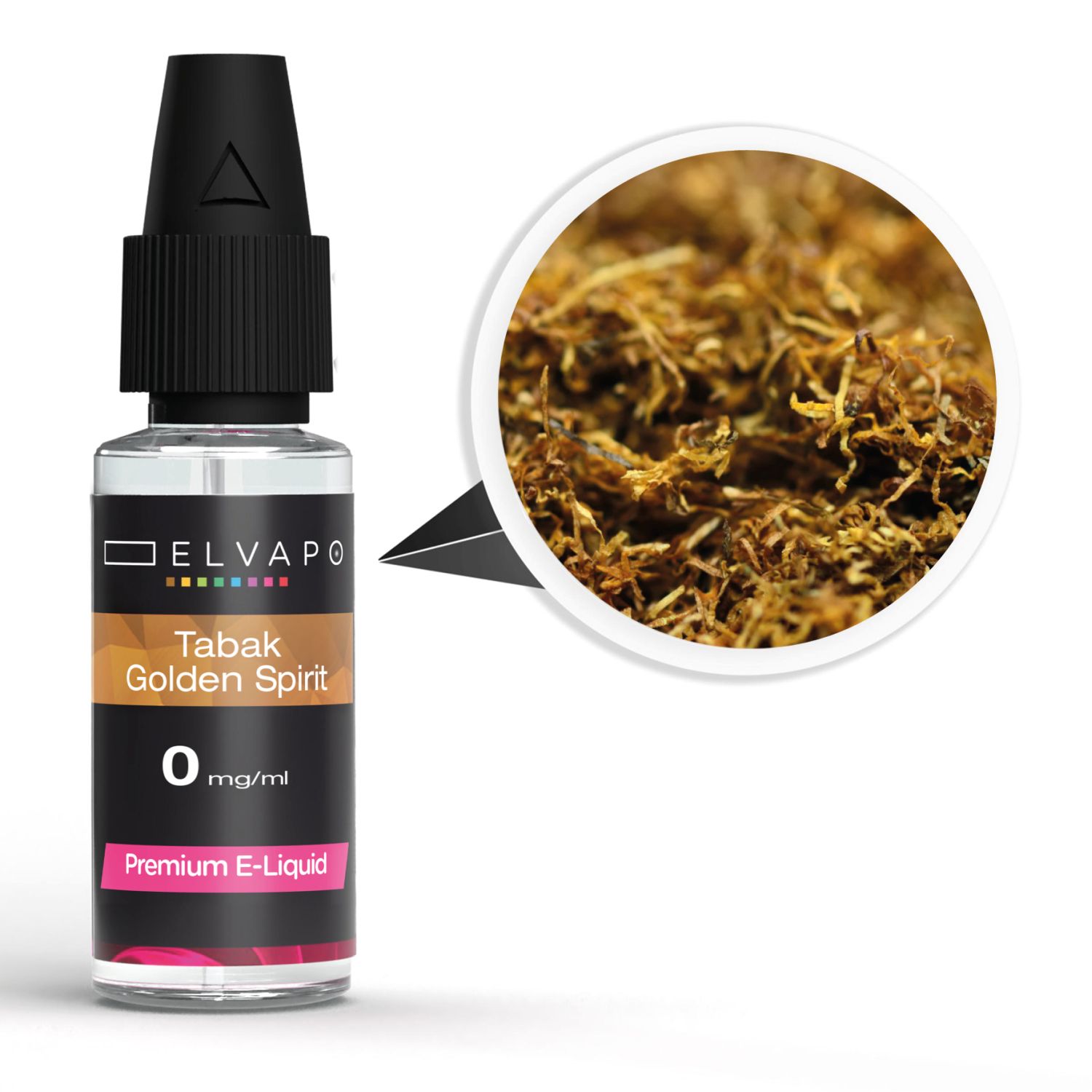 Elvapo_Liquid_Tabak_Golden_Spirit_0mg_1500 Elvapo Premium E-Liquid - Tabak - Golden Spirit 0mg