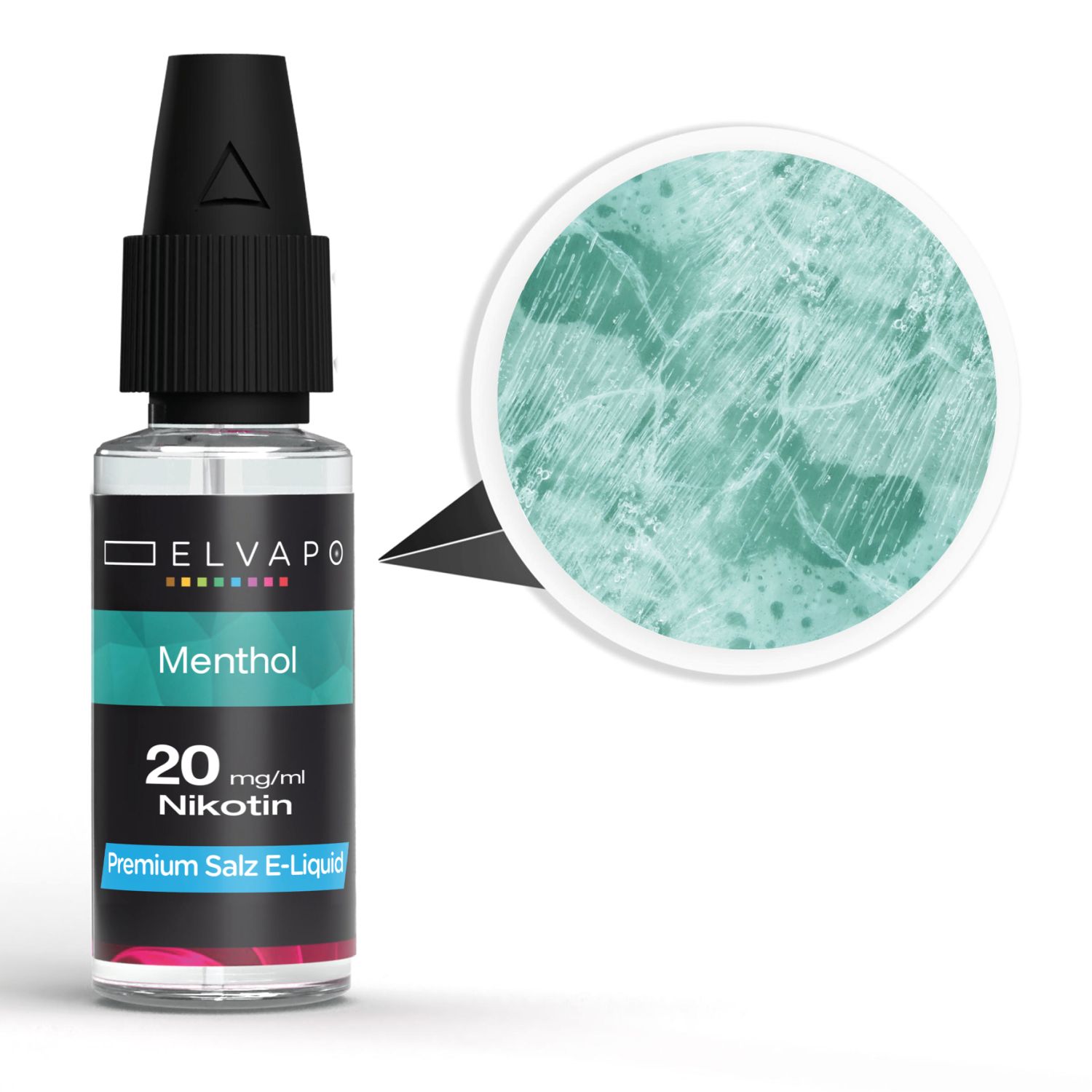 Elvapo_Liquid_Menthol_20mg_1500 Elvapo Premium Nikotinsalz E-Liquid - Menthol 20mg