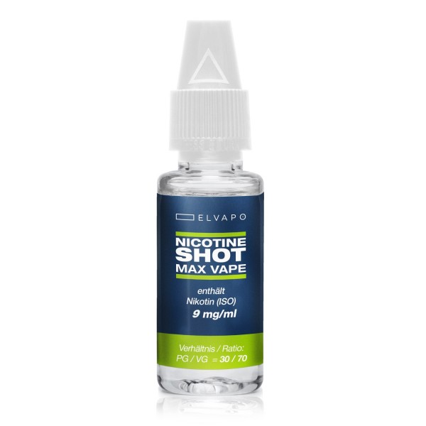 Nikotin-Shot - Max Vape (30PG/70VG, 9mg/ml)
