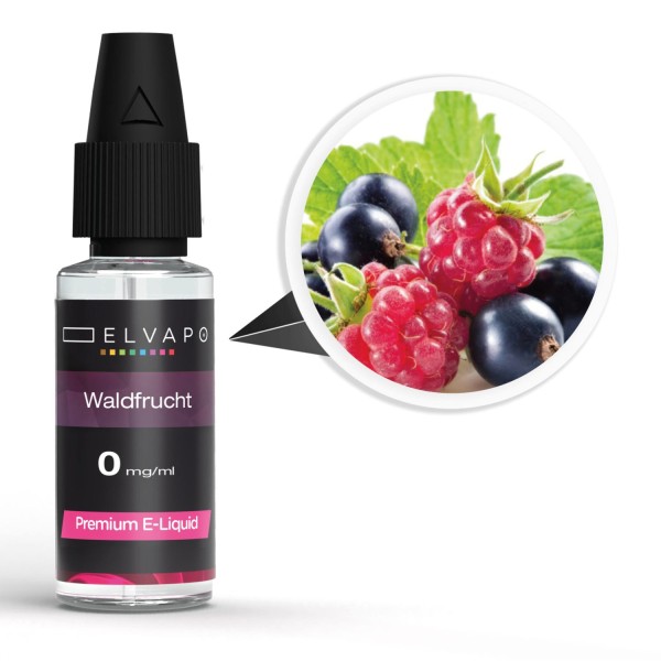 Elvapo Premium E-Liquid - Waldfrucht 0mg